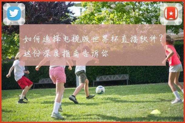 如何选择电视版世界杯直播软件?这份深度指南告诉你